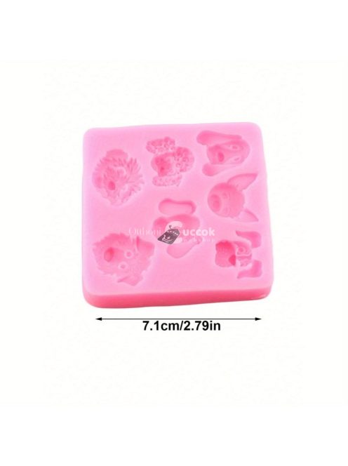 Aranyos kutyafej szilikon forma