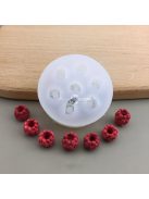 3D málna szilikon forma, cukorka forma