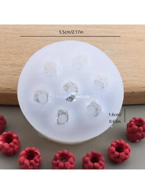 3D málna szilikon forma, cukorka forma