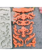 Barokk stílusú Szilikon Forma Fondant