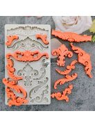 Barokk stílusú Szilikon Forma Fondant