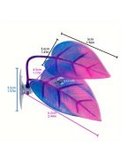 Dupla rétegű akvárium dekor, levél alakú hal elbújó
