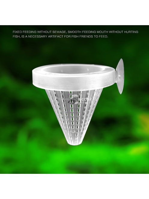 2 db Műanyag Vérféreg Etető Tölcsér Halaknak