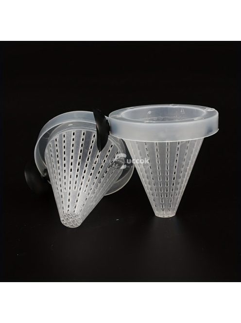 2 db Műanyag Vérféreg Etető Tölcsér Halaknak