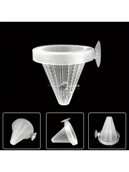 2 db Műanyag Vérféreg Etető Tölcsér Halaknak