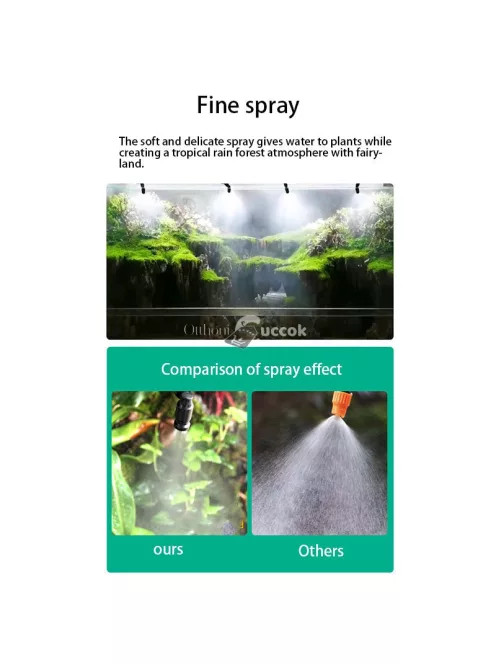 1 db állítható párásító fúvóka terráriumhoz