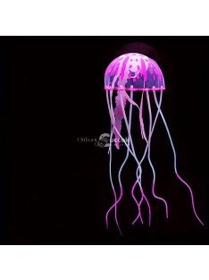   Medúza akvárium dekoráció, fluoreszkáló világító szilikon medúza dekoráció