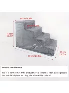 4 szintes kisállat lépcső, ideális magas ágyakhoz és kanapékhoz