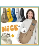 Ergonomikus kisállat-hátizsák: Kiváló minőségű, puha, légáteresztő és kényelmes zsák kutyák és macskák számára