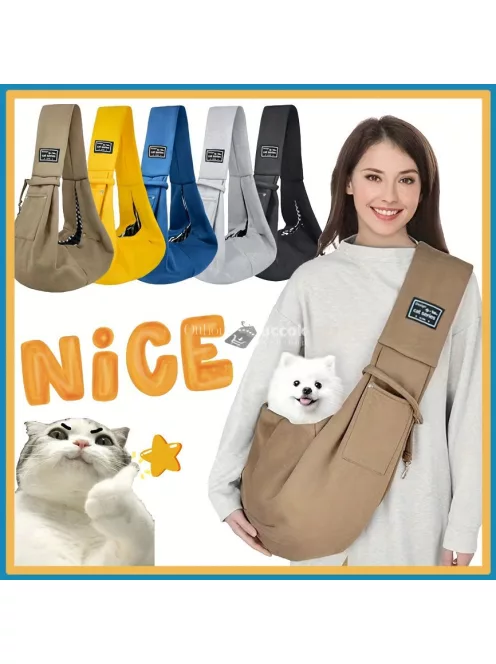 Ergonomikus kisállat-hátizsák: Kiváló minőségű, puha, légáteresztő és kényelmes zsák kutyák és macskák számára
