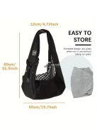 Ergonomikus kisállat-hátizsák: Kiváló minőségű, puha, légáteresztő és kényelmes zsák kutyák és macskák számára