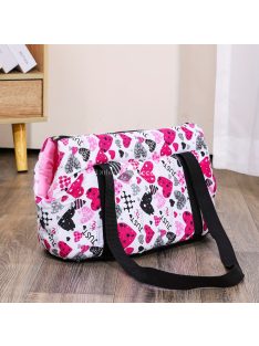 Hordozható macskahordozó táska cipzárral