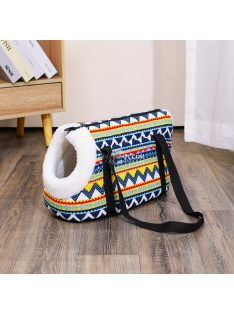 Hordozható macskahordozó táska cipzárral