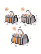 Könnyű, összecsukható kisállat-hordozó cipzárral