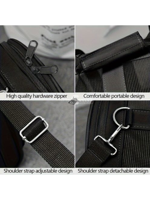 Könnyű, összecsukható kisállat-hordozó cipzárral