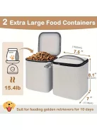 Kétrétegű Kutya Utazótáska, 2 Extra Nagy Élelmiszer-tartállyal