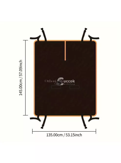 Vízálló és foltálló autós üléshuzat kutyáknak - Csúszásmentes, könnyen tisztítható háziállat szőnyeg a hátsó ülés védelmére