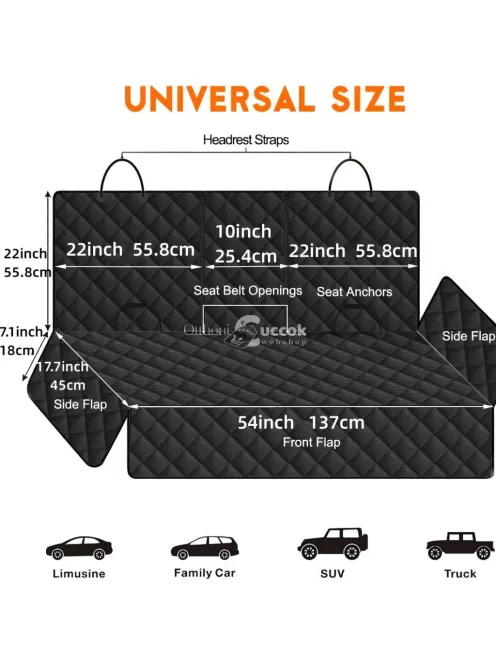 Autóülés védő háziállat hordozó - folt és karmolásálló