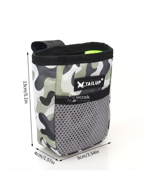 Hordozható kutyakiképző táska csemege és jutalomfalat rekesszel