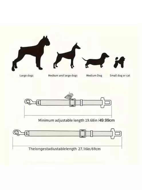 1 db kisállat biztonsági öv kutyáknak és macskáknak