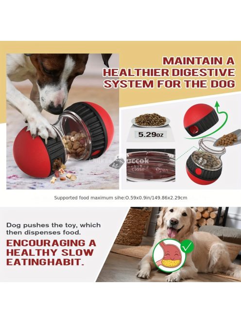 Interaktív kutyaeledel-adagoló játék