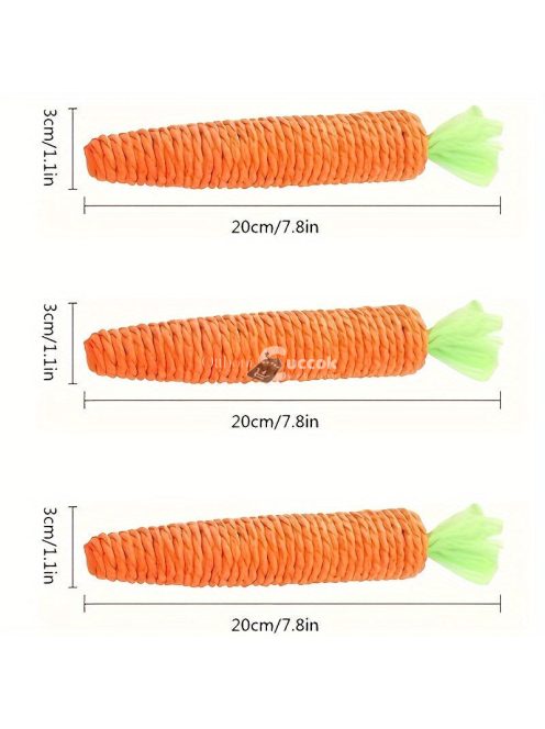 Sárgarépa alakú rágó játék macskáknak