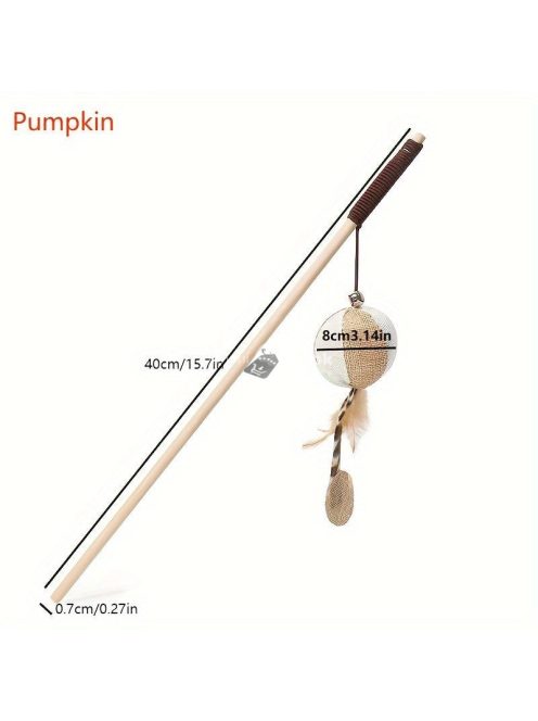 Interaktív Vicces Macskabot, Fából Készült Macskapálca