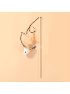 Interaktív Vicces Macskabot, Fából Készült Macskapálca