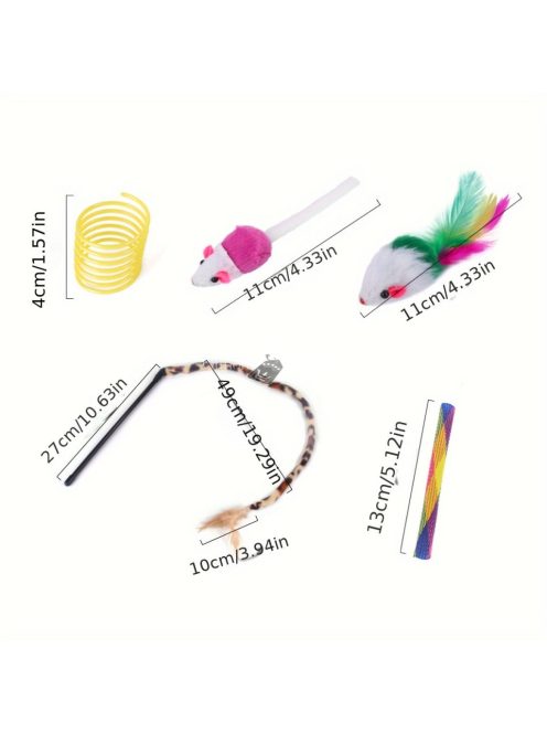 22 darabos macskajáték készlet, összecsukható alagúttal, csengővel