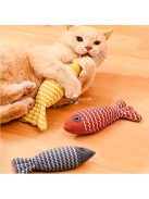 3 db Plüss Hal Alakú Játék Macskáknak