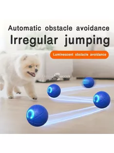   Interaktív Labda Játék Kutyusoknak - USB-vel Tölthető, Tartós Termoplasztikus Gumi