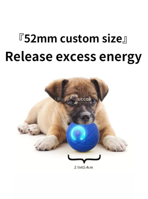 Interaktív Labda Játék Kutyusoknak - USB-vel Tölthető, Tartós Termoplasztikus Gumi