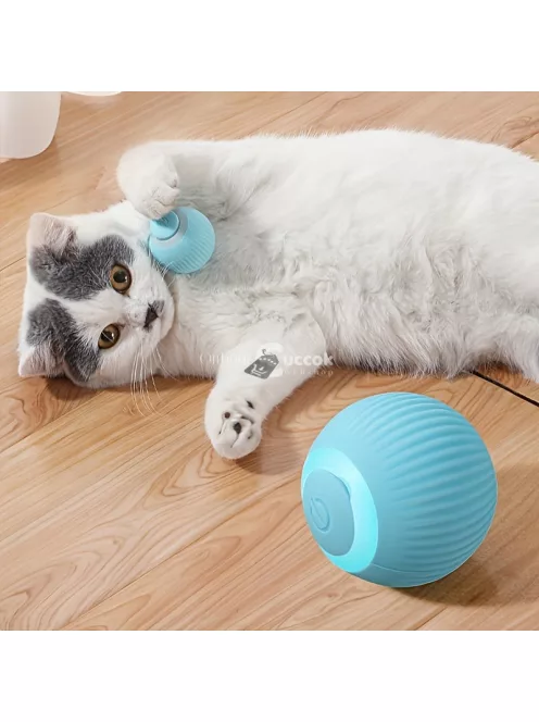 1 db Interaktív Elektromos Okos Macskajáték Labda - USB-ről Tölthető Automatikus Mozgó Guruló Labda