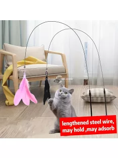   Macska tollas játék, 80 cm hosszú rúddal és 7 cm-es talppal