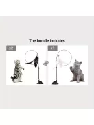 Macska tollas játék, 80 cm hosszú rúddal és 7 cm-es talppal