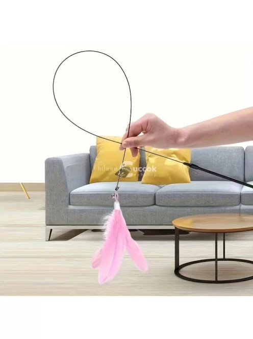 Macska tollas játék, 80 cm hosszú rúddal és 7 cm-es talppal