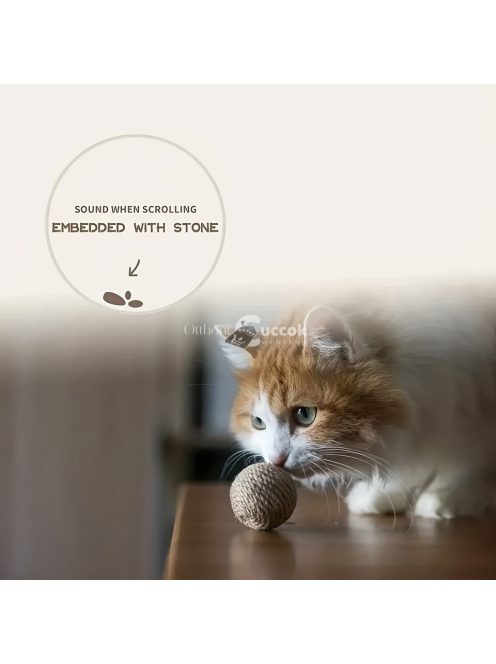 4db Natúr, Kézzel Készített Macskagolyók