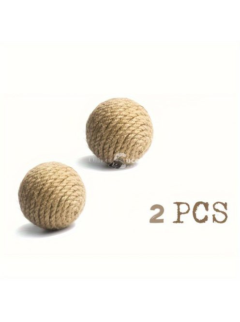 4db Natúr, Kézzel Készített Macskagolyók