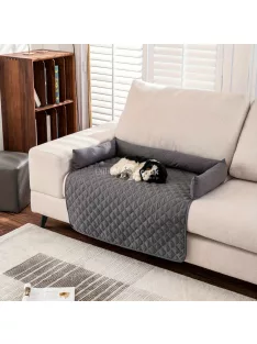   Szürke hálós, szennyeződésmentes, vízálló háziállat lepedő