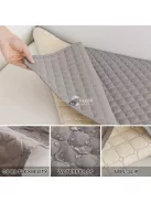 Szürke hálós, szennyeződésmentes, vízálló háziállat lepedő