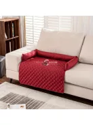 Szürke hálós, szennyeződésmentes, vízálló háziállat lepedő