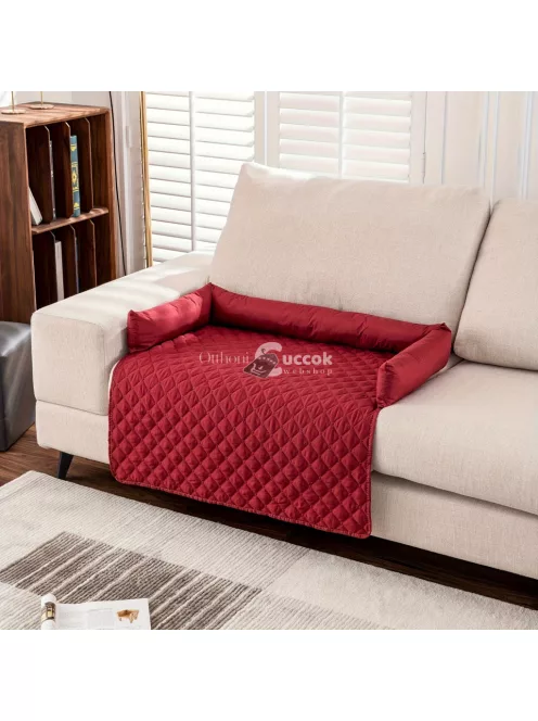 Szürke hálós, szennyeződésmentes, vízálló háziállat lepedő