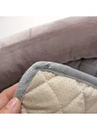 Szürke hálós, szennyeződésmentes, vízálló háziállat lepedő