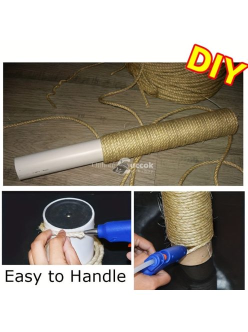 10M Természetes Juta Kötél Macskakaparó