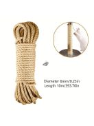 10M Természetes Juta Kötél Macskakaparó