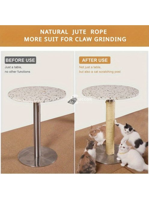 10M Természetes Juta Kötél Macskakaparó