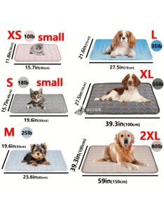   Vízálló kutyahűtő szőnyeg – nyári alvóbetét macskáknak és kutyáknak