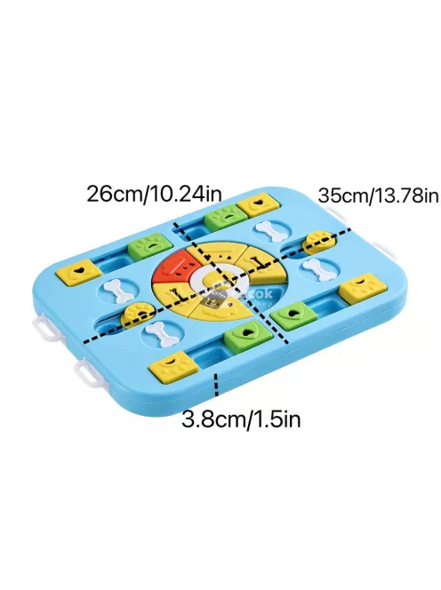 Interaktív kutya puzzle játék - Lassú etető és agytréning kis és nagy kutyusok számára