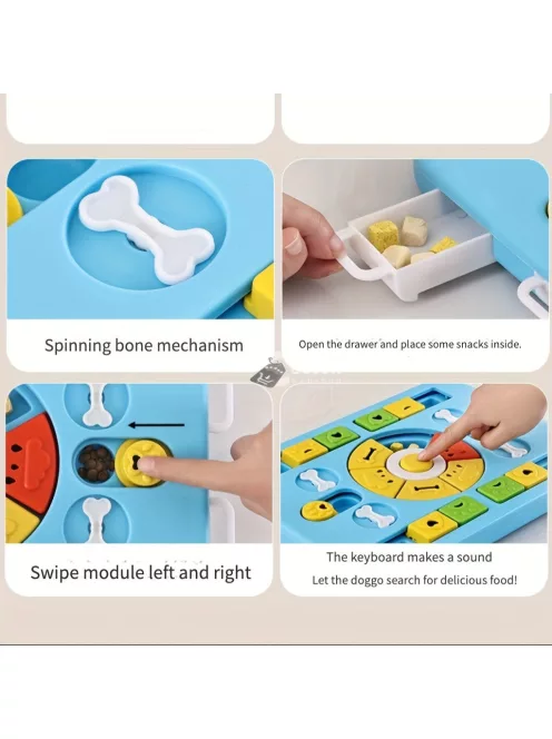 Interaktív kutya puzzle játék - Lassú etető és agytréning kis és nagy kutyusok számára