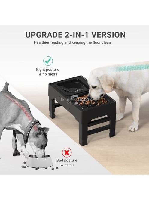 2 az 1-ben emelt kisállat etető